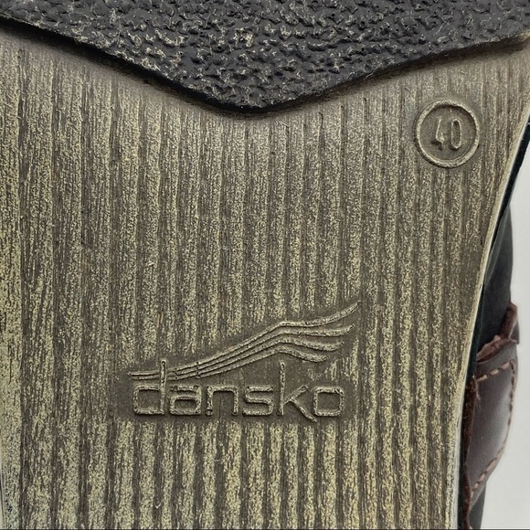 Dansko Black Melanie Nubuck Clog Size 40 - Picture 8 of 14